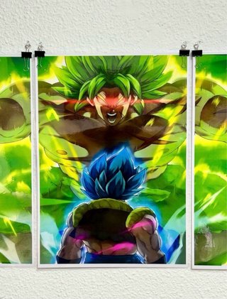 Tríptico Póster Dragon Ball Broly Goku