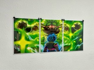 Tríptico Póster Dragon Ball Broly Goku