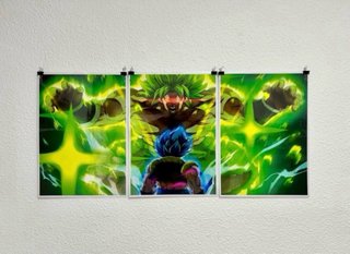 Tríptico Póster Dragon Ball Broly Goku