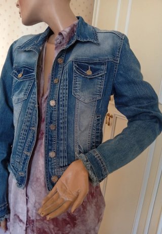 Giacca jeans blu taglia L