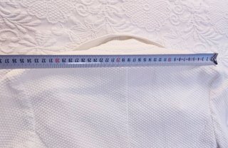 Chaqueta blanca de piqué Trucco, talla 38