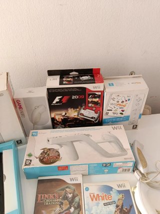 Lote Nintendo Wii con juegos y accesorios