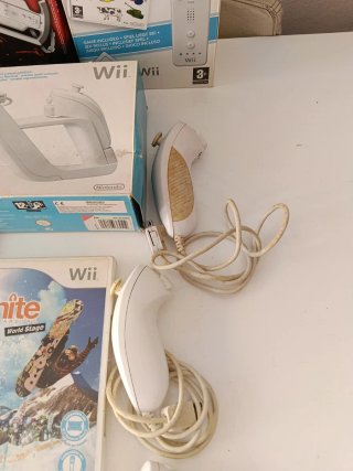 Lote Nintendo Wii con juegos y accesorios