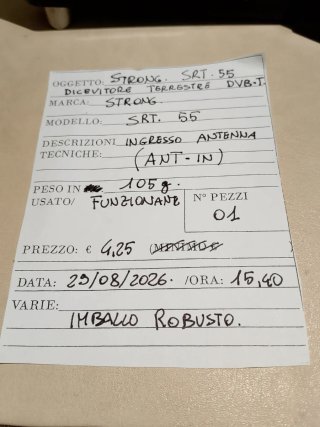 Ricevitore DVB-T STRONG SRT 55