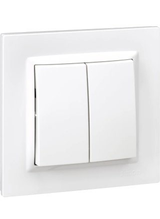 Interruptor SIMON 10 Conmutador Doble 230V Blanco