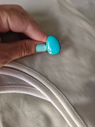 Anillo Plata y Turquesa