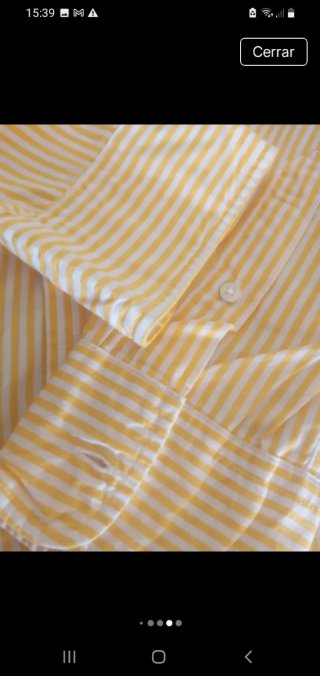 Camisa Álvaro Moreno Talla 44 Rayas Amarillas