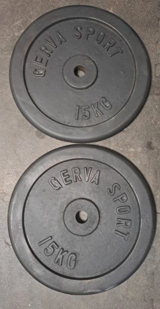 2 discos de 15kg