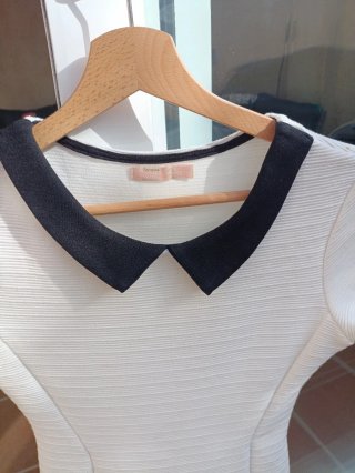 Vestido Sheinside cuello Peter Pan