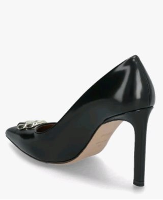 Décolleté BOSS Janet Pelle Tacco Alto Nero 39