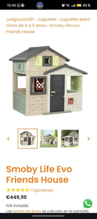 Casita Smoby para jardín o terraza