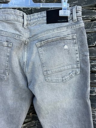 Pantalón vaquero desgastado gris Talla 44