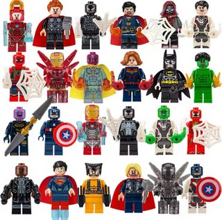 Pack figuras de superhéroes compatibles Lego