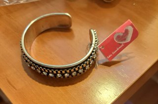 Pulsera Rígida Abierta con Cristales
