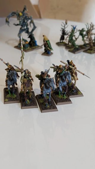 5 Jinetes Elfos Silvanos Warhammer