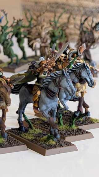 5 Jinetes Elfos Silvanos Warhammer