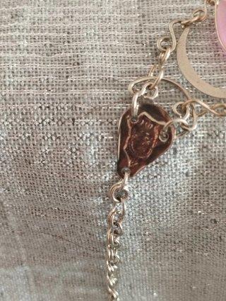 Pulsera Boho Alpaca Cuarzo Rosa