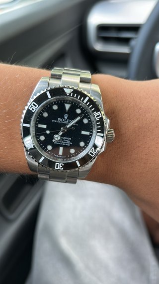 Rolex Submariner Orologio Uomo Nero Argento