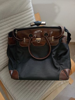 Maleta Viaje Montblanc Lujo Piel y Tela