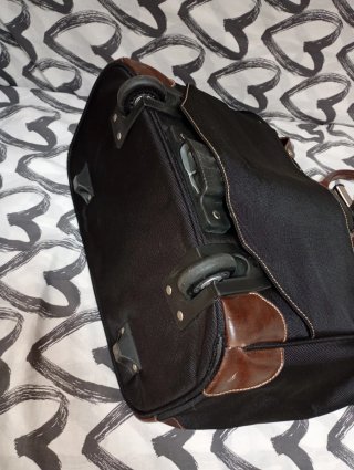 Maleta Viaje Montblanc Lujo Piel y Tela