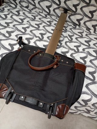Maleta Viaje Montblanc Lujo Piel y Tela