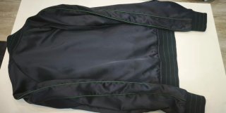 Chaqueta Azul con detalles verdes Size S ( fit xs)