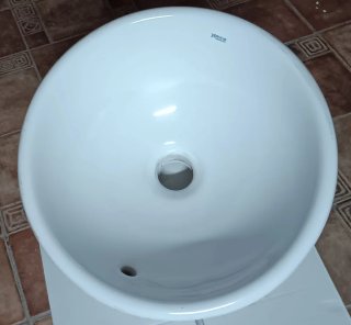 Lavabo redondo Roca blanco