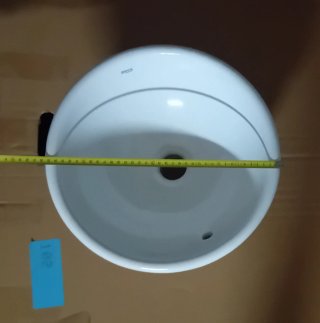 Lavabo redondo Roca blanco