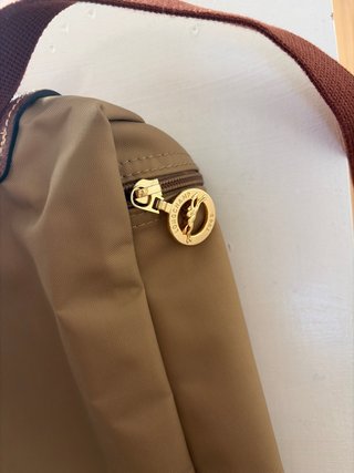 Mochila Longchamp impermeable verde