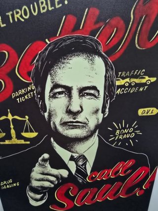 Tableu/Quadro Better Call Saul 40X60CM Cuadro