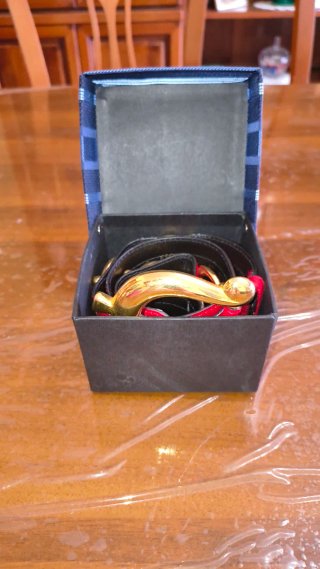 Cintura Donna Rossa Fibbia Oro
