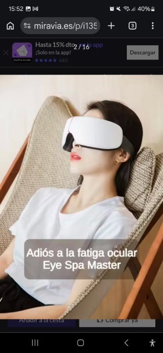 Gafas masajeador calor rosa