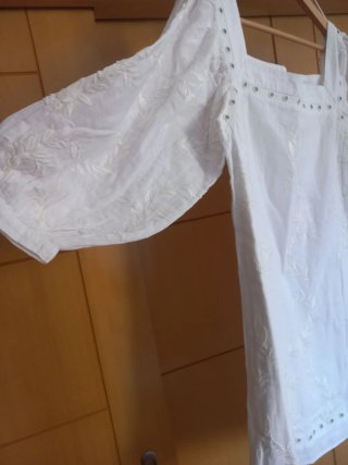 Vestido blanco ibicenco bordado