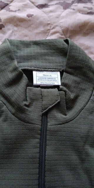 Camisa de camuflaje militar talla XL
