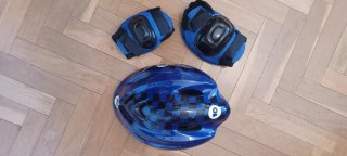 Casco Bici Infantil + Rodilleras y Coderas
