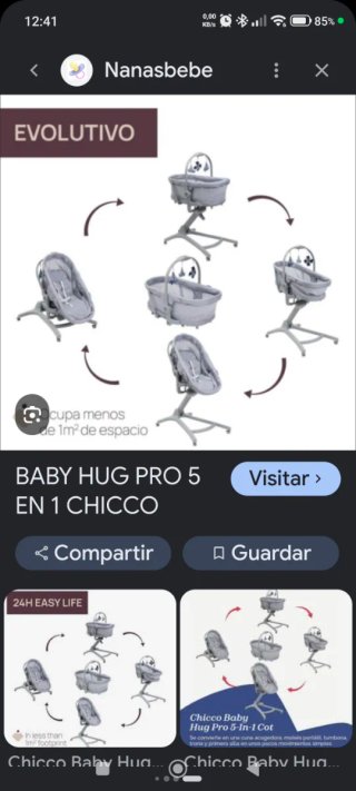 Chicco Baby Hug Pro 5 en 1 Cuna/Trona