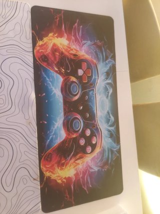 Alfombrilla Gaming Mando Fuego Azul