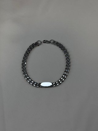 Pulsera de eslabones de hombre en acero inoxidable