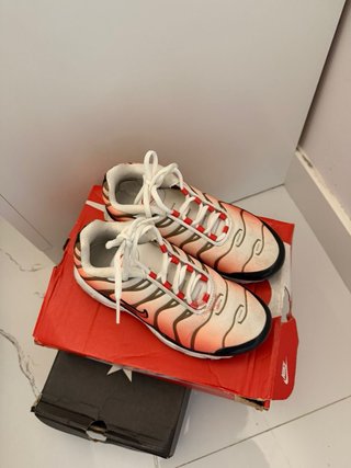 Nike TN Air Max Plus Naranja Blanco Talla 33