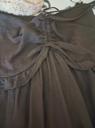 Vestido largo marrón halter