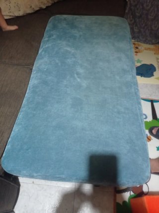 Sofá Chaiselongue Cama Marrón con arcón