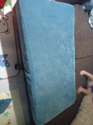 Sofá Chaiselongue Cama Marrón con arcón