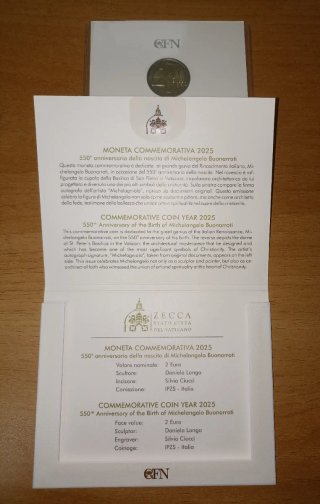 Moneda 2 Euros Vaticano 2025