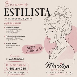 Se busca peluquero o peluquera