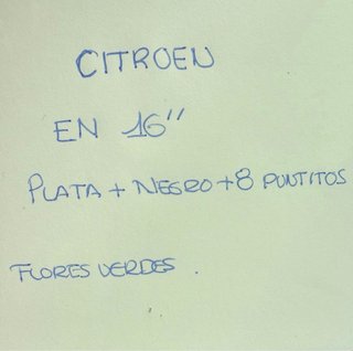 Tapacubos Citroen 16”