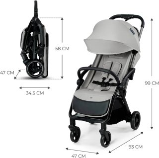 Silla Bebé carrito Kinderkraft APINO Gris