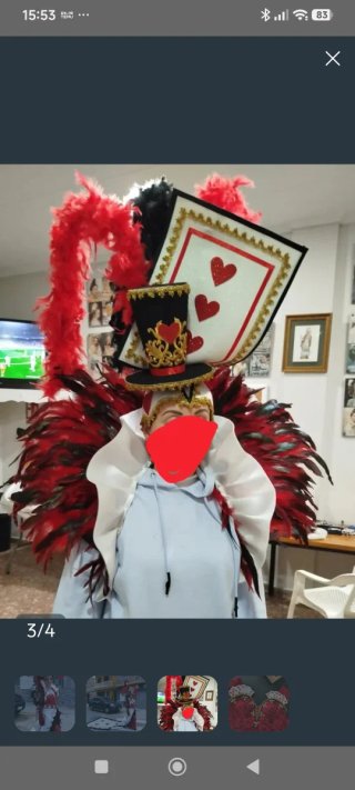 Disfraz Reina de Corazones Talla M 36-40