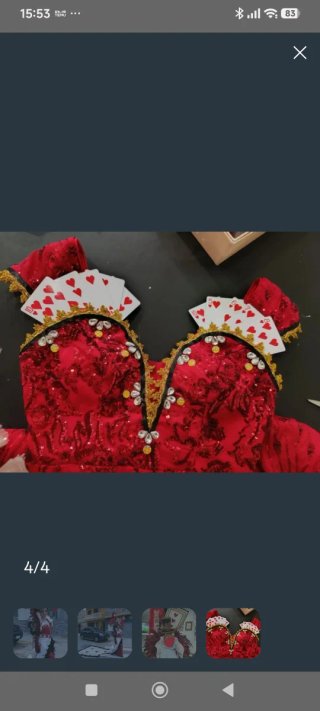 Disfraz Reina de Corazones Talla M 36-40