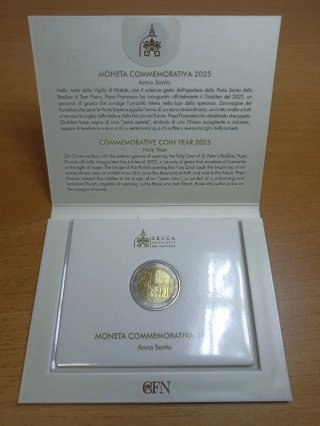 Moneda 2 euros Vaticano 2025 Jubileo