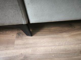 Sofá Chaiselongue Gris claro,microfibra antimancha